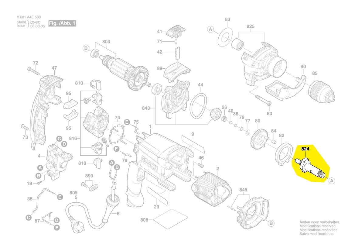 broche de perçage réf. 2 606 135 940 BOSCH